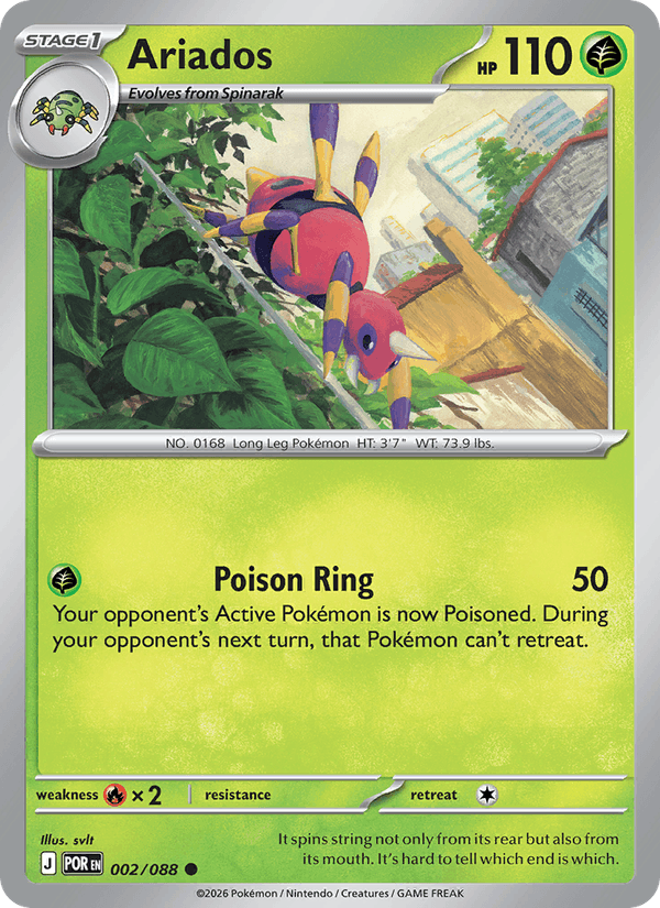 Ariados 002/088 Perfect Order Pokémon TCG Regular