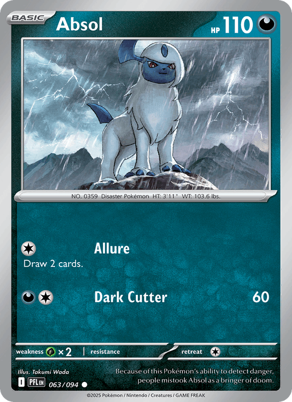 Absol 063/094 Phantasmal Flames Pokémon TCG Regular