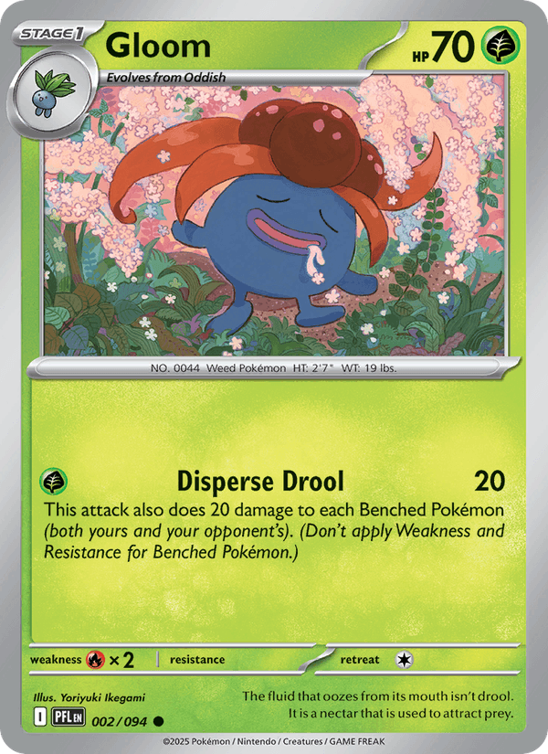 Gloom 002/094 Phantasmal Flames Pokémon TCG Regular