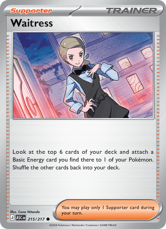 Waitress 215/217 Pokémon Ascended Heroes Regular