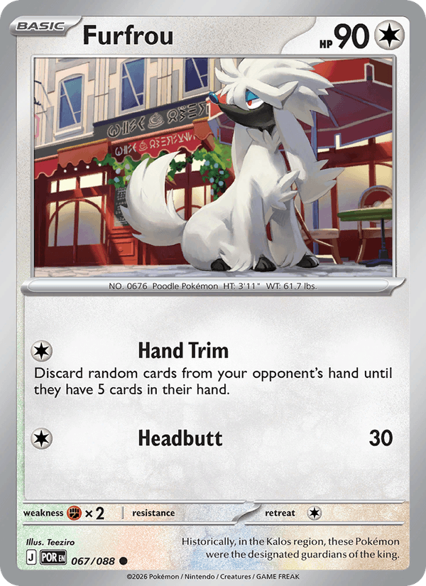 Furfrou 067/088 Perfect Order Pokémon TCG Regular