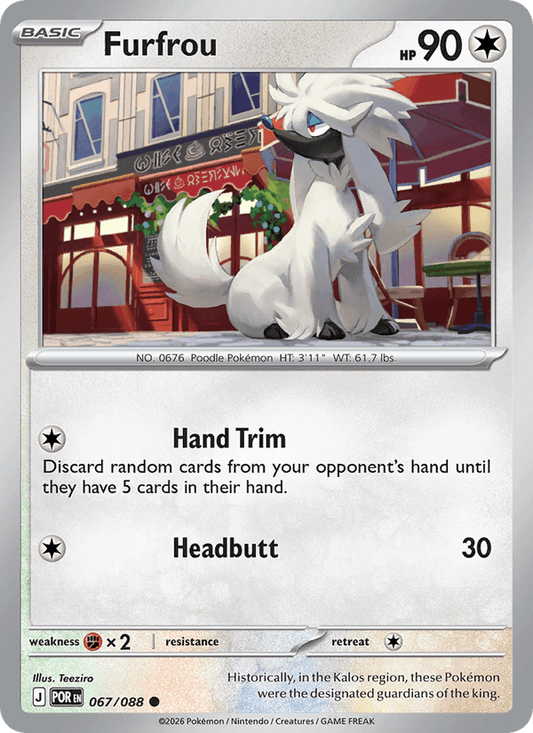 Furfrou 067/088 Perfect Order Pokémon TCG Regular