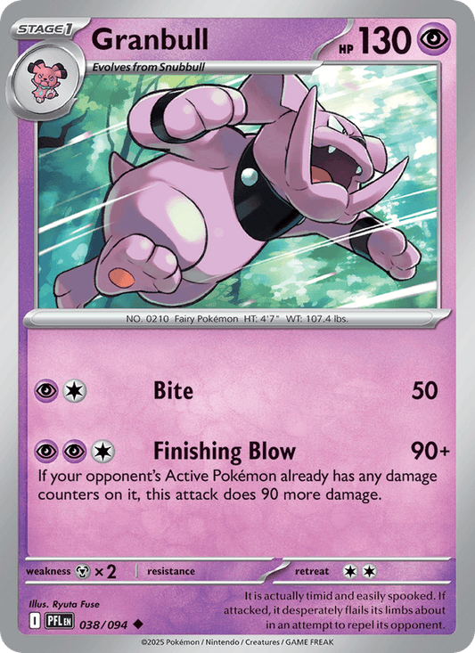 Granbull 038/094 Phantasmal Flames Pokémon TCG Regular
