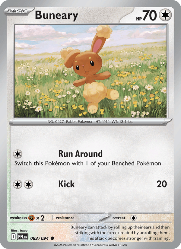 Buneary 083/094 Phantasmal Flames Pokémon TCG Regular