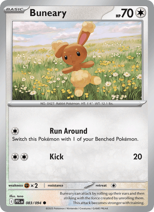 Buneary 083/094 Phantasmal Flames Pokémon TCG Regular