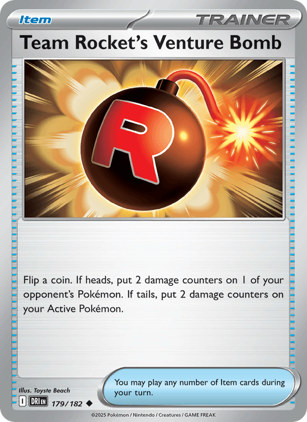 Team Rocket's Venture Bomb 179/182 Pokémon Destined Rivals Regular