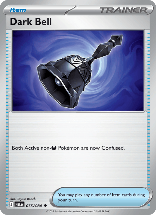 Dark Bell 075/084 Pitch Black Pokémon card - Regular