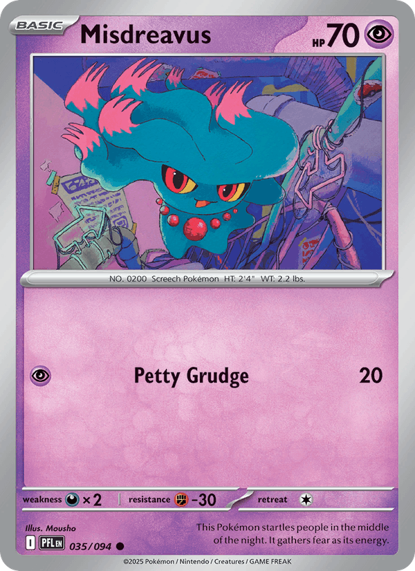 Misdreavus 035/094 Phantasmal Flames Pokémon TCG Regular