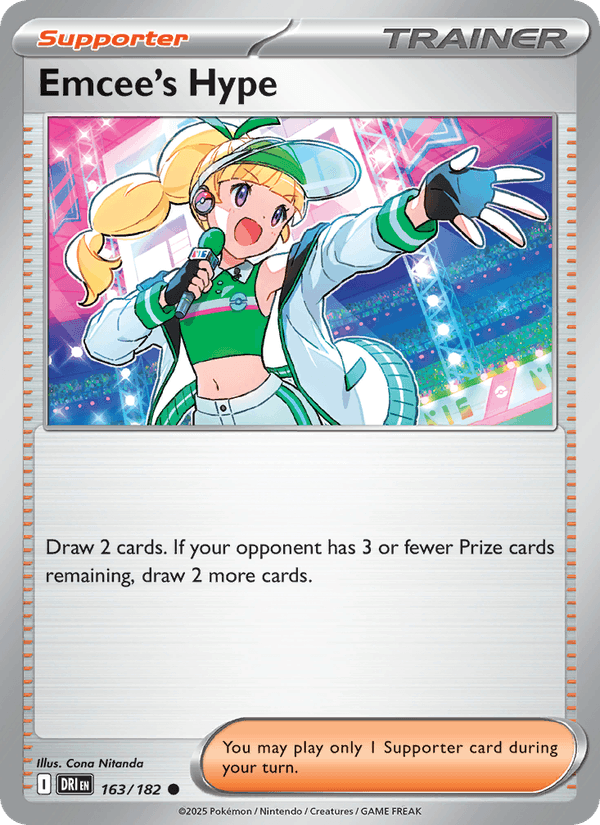 Emcee's Hype 163/182 Pokémon Destined Rivals Regular