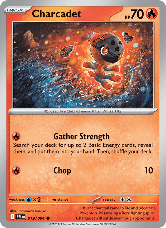 Charcadet 019/094 Phantasmal Flames Pokémon TCG Reverse Holo