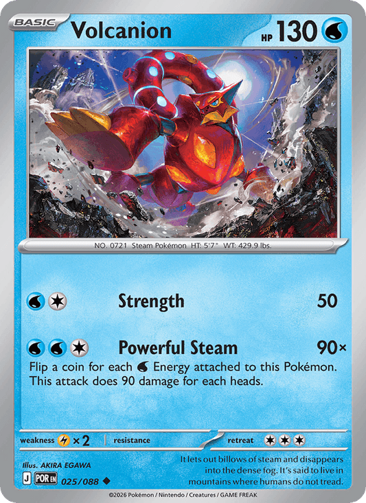Volcanion 025/088 Perfect Order Pokémon TCG Regular