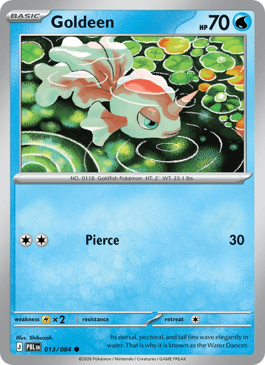 Goldeen 013/084 Pitch Black Pokémon card - Reverse Holo
