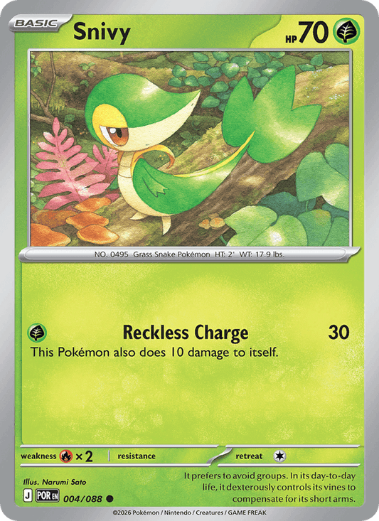 Snivy 004/088 Perfect Order Pokémon TCG Regular