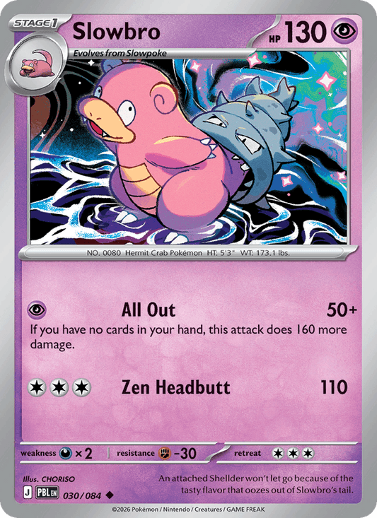 Slowbro 030/084 Pitch Black Pokémon card - Regular