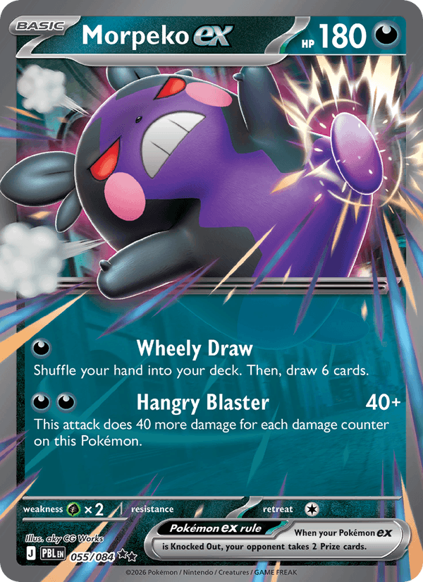 Morpeko ex 055/084 Pitch Black Pokémon card - Regular
