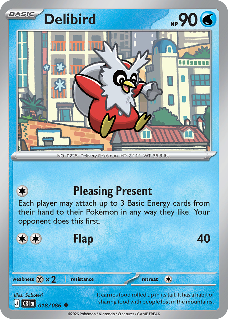 Delibird 018/086 – Pokémon Chaos Rising – Regular