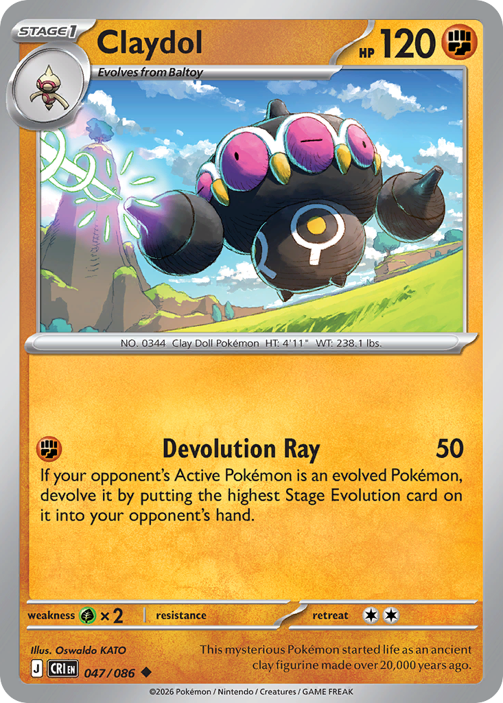 Claydol 047/086 – Pokémon Chaos Rising – Reverse Holo