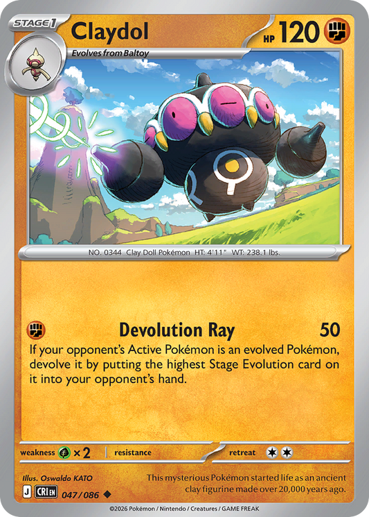 Claydol 047/086 – Pokémon Chaos Rising – Reverse Holo
