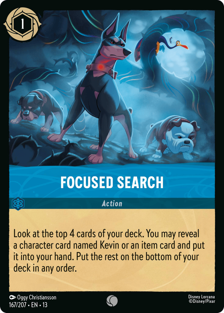 Focused Search 167/207 — Disney Lorcana Attack of the Vine! English non-foil card front