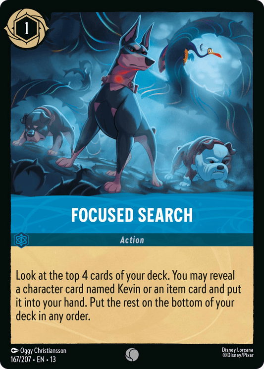 Focused Search 167/207 — Disney Lorcana Attack of the Vine! English non-foil card front