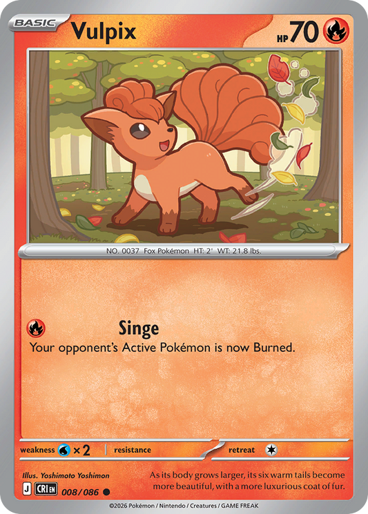 Vulpix 008/086 – Pokémon Chaos Rising – Regular