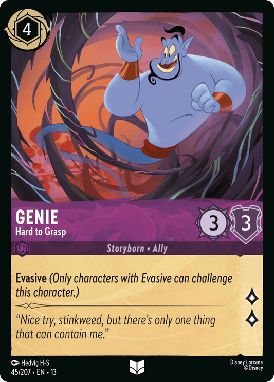 Genie - Hard to Grasp 045/207 — Disney Lorcana Attack of the Vine! English non-foil card front