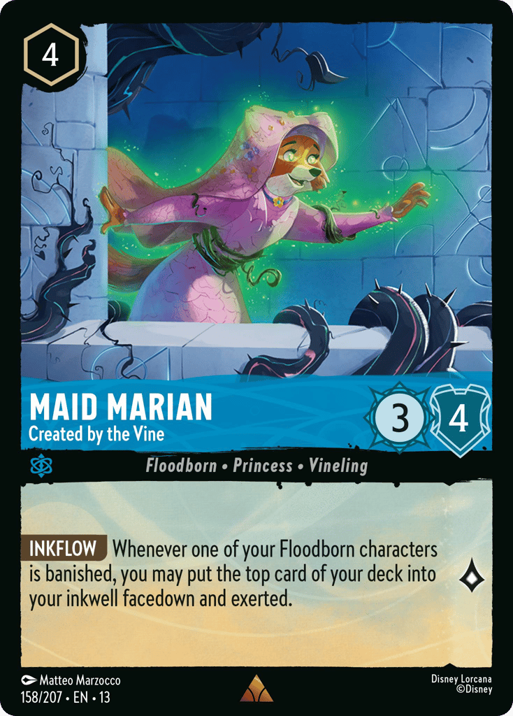 Maid Marian - Created by the Vine 158/207 — Disney Lorcana Attack of the Vine! non-foil English card