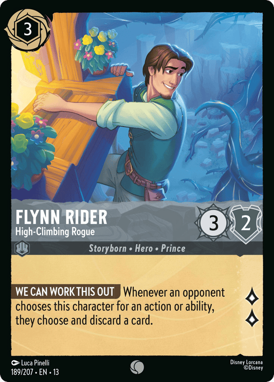Flynn Rider - High-Climbing Rogue 189/207 — Disney Lorcana Attack of the Vine! English non-foil card front