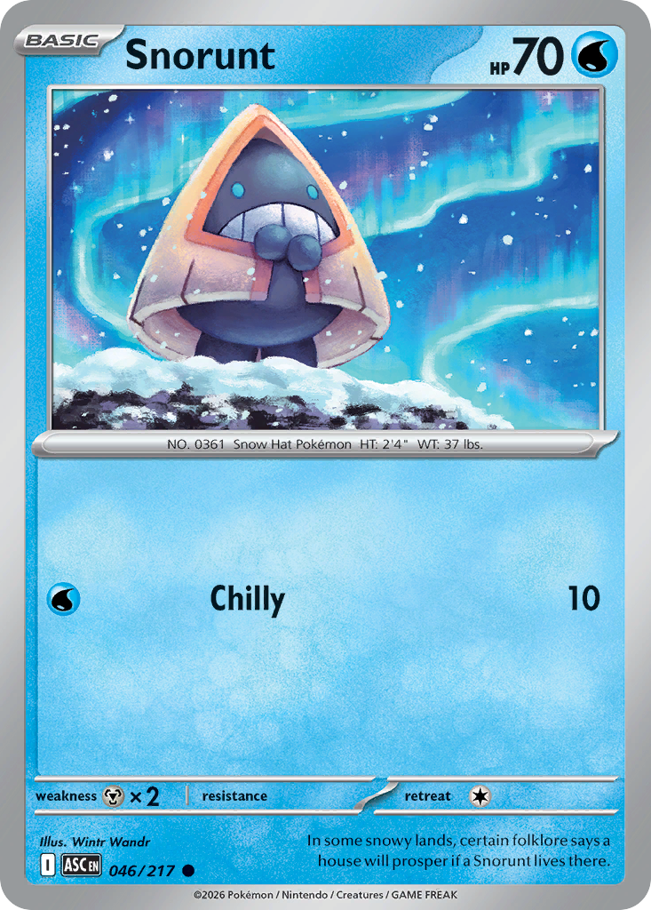 Snorunt 046/217 - Pokemon Ascended Heroes Non-Holo - card front