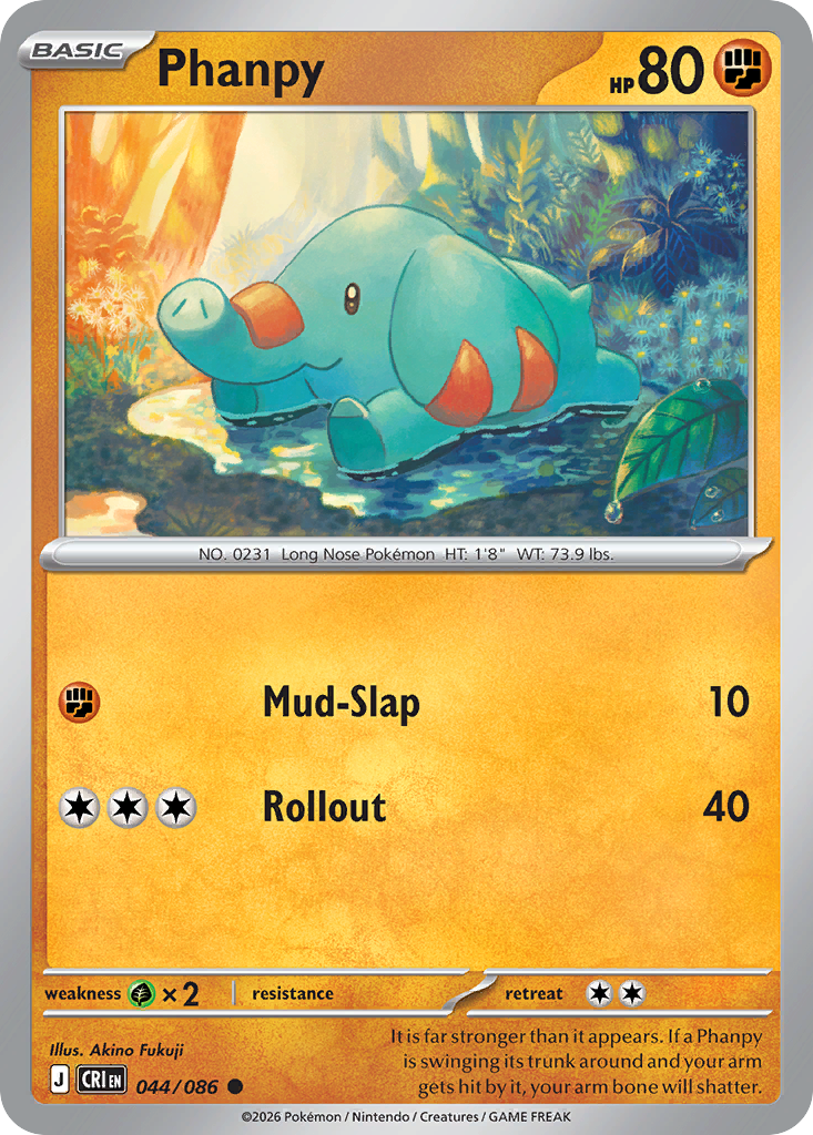 Phanpy 044/086 – Pokémon Chaos Rising – Regular