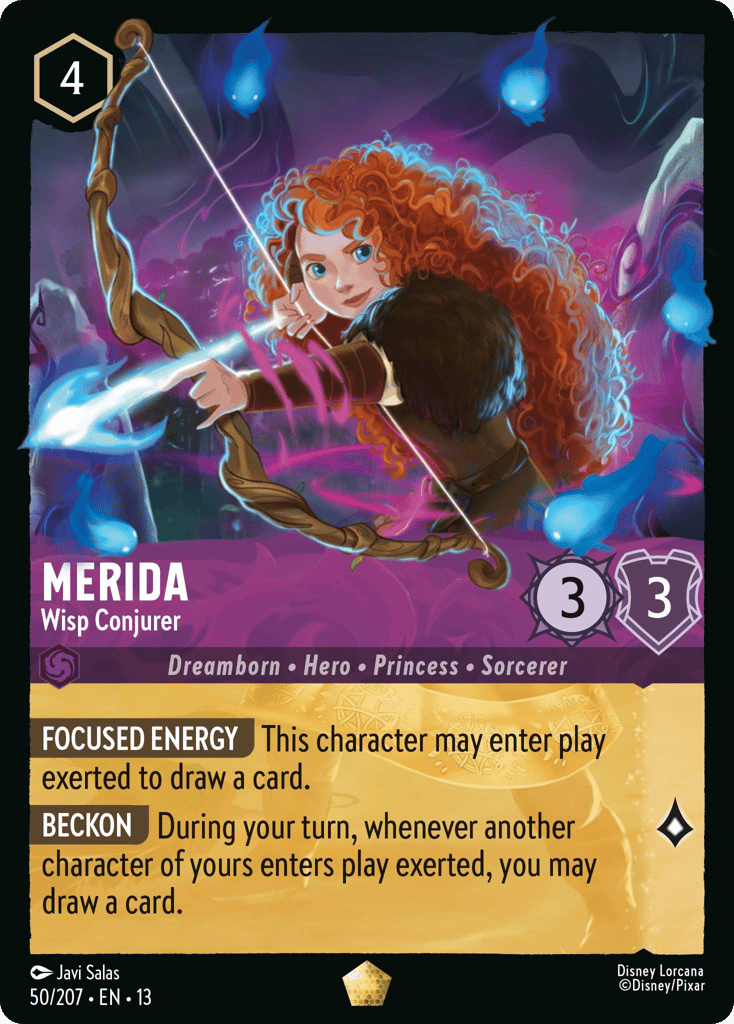Merida - Wisp Conjurer 050/207 — Disney Lorcana Attack of the Vine! foil English card