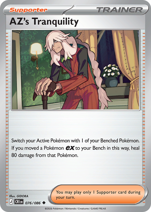 AZ's Tranquility 076/086 – Pokémon Chaos Rising – Regular