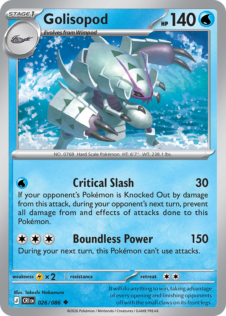 Golisopod 026/086 – Pokémon Chaos Rising – Regular