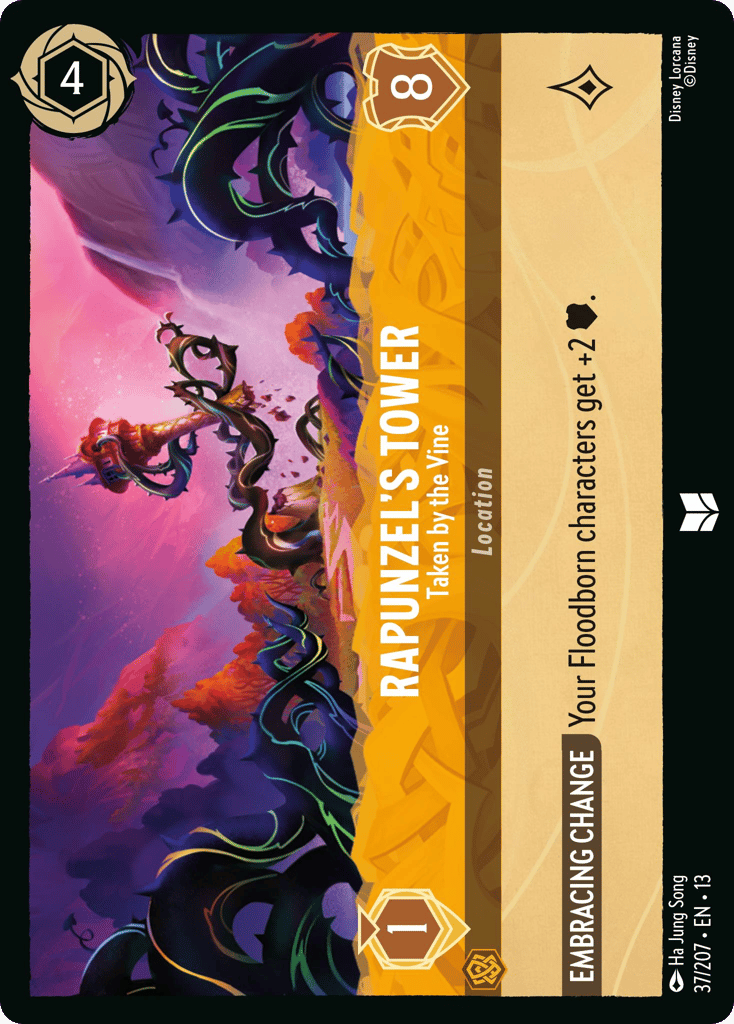 Rapunzel's Tower - Taken by the Vine 037/207 — Disney Lorcana Attack of the Vine! non-foil English card