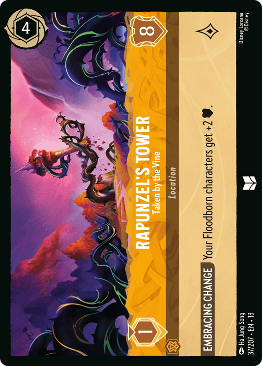Rapunzel's Tower - Taken by the Vine 037/207 — Disney Lorcana Attack of the Vine! non-foil English card