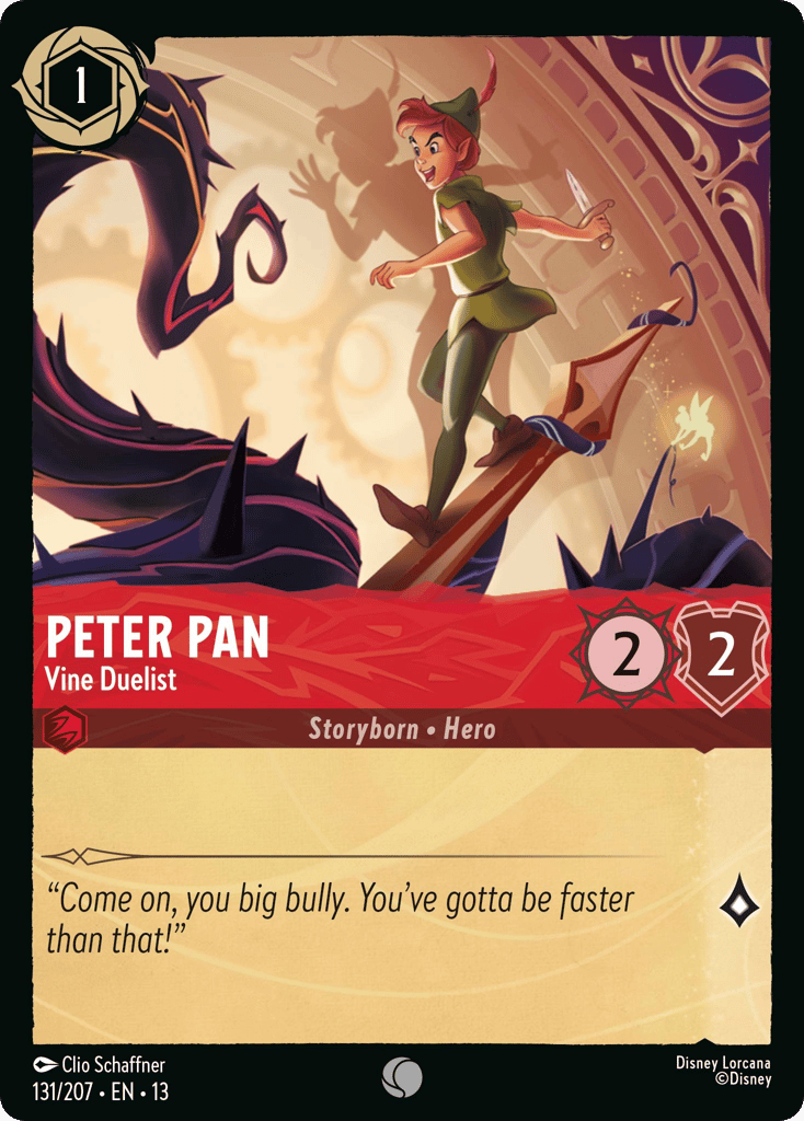 Peter Pan - Vine Duelist 131/207 — Disney Lorcana Attack of the Vine! non-foil English card