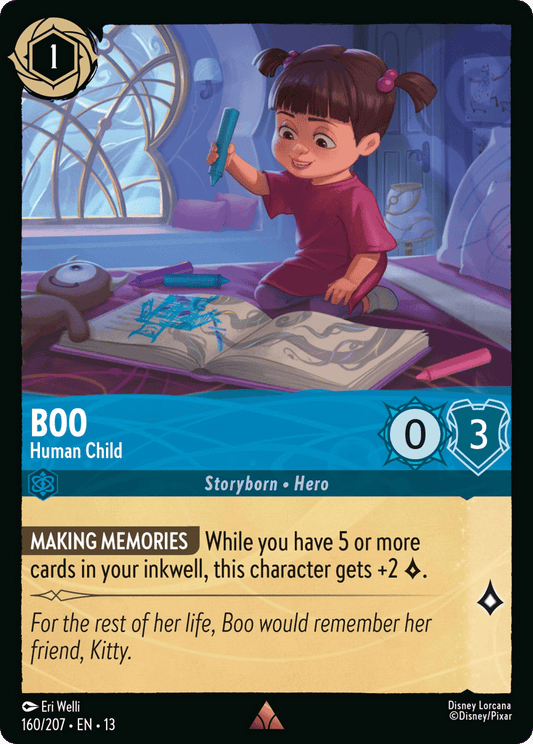 Boo - Human Child 160/207 — Disney Lorcana Attack of the Vine! English non-foil card front