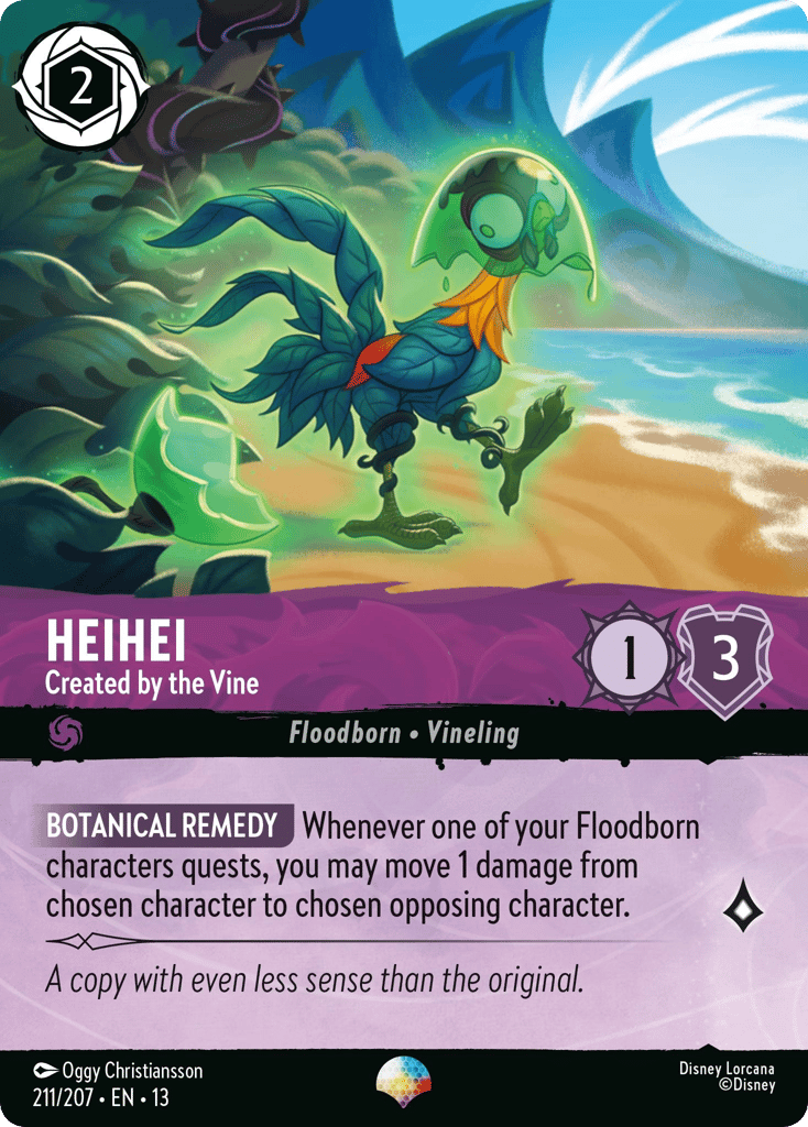 Heihei - Created by the Vine 211/207 Epic foil — Disney Lorcana Attack of the Vine! English card