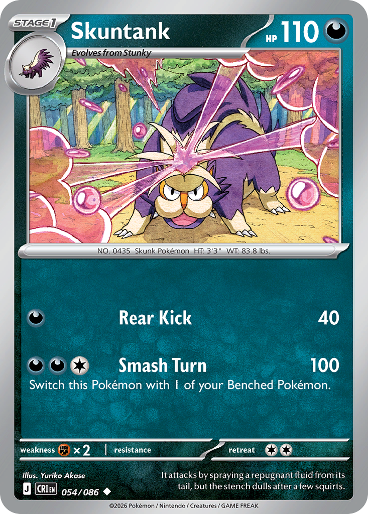 Skuntank 054/086 – Pokémon Chaos Rising – Regular