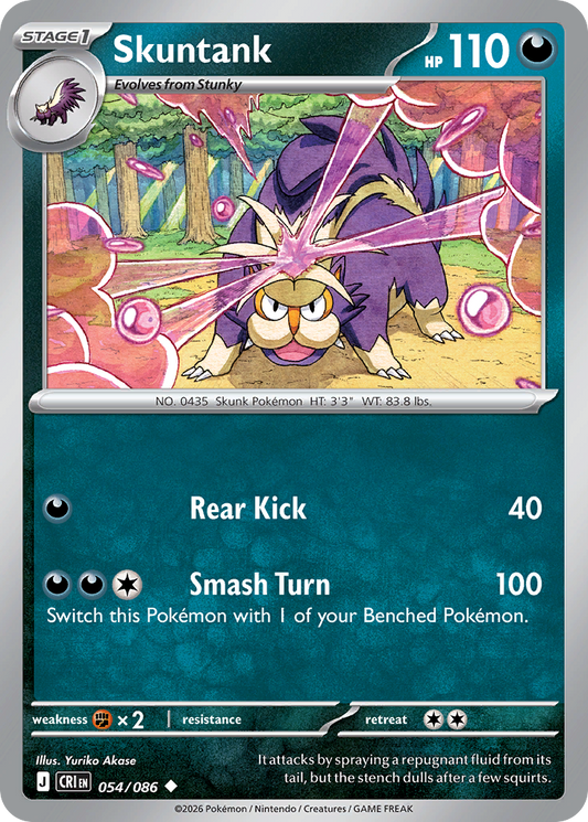 Skuntank 054/086 – Pokémon Chaos Rising – Regular