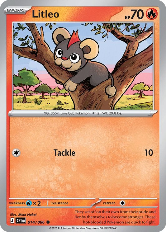 Litleo 014/086 – Pokémon Chaos Rising – Regular