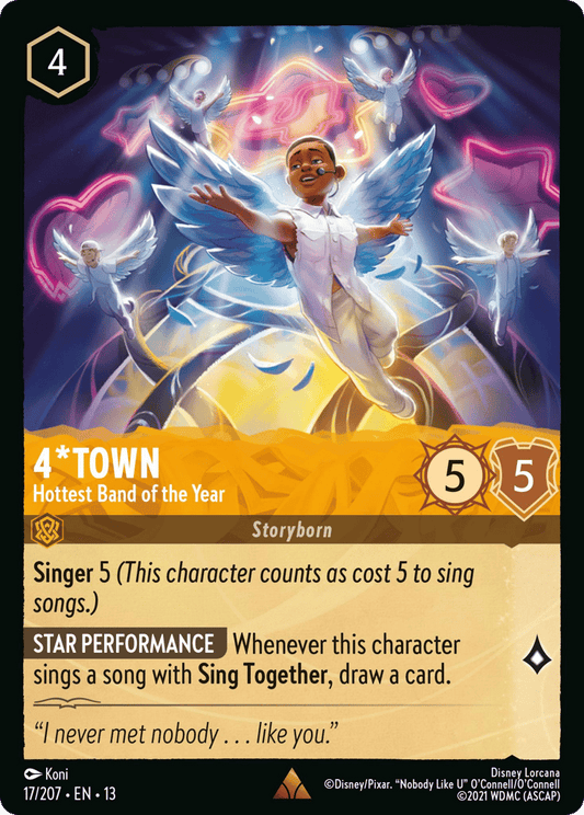 4*Town - Hottest Band of the Year 017/207 — Disney Lorcana Attack of the Vine! English non-foil card front