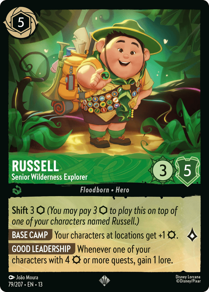 Russell - Senior Wilderness Explorer 079/207 — Disney Lorcana Attack of the Vine! English non-foil card front