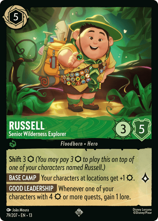 Russell - Senior Wilderness Explorer 079/207 — Disney Lorcana Attack of the Vine! English non-foil card front