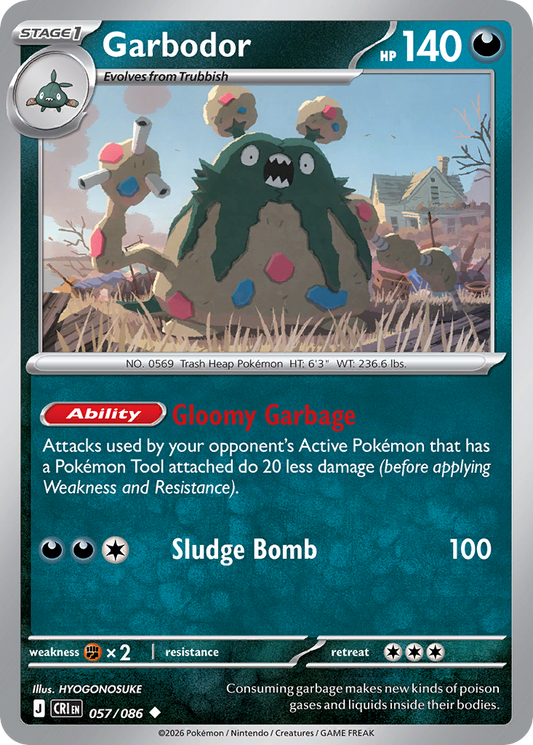Garbodor 057/086 – Pokémon Chaos Rising – Regular