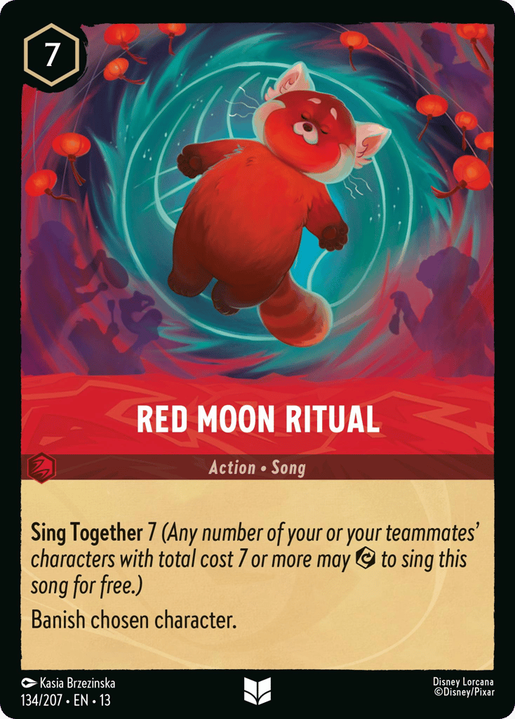 Red Moon Ritual 134/207 — Disney Lorcana Attack of the Vine! English non-foil card front