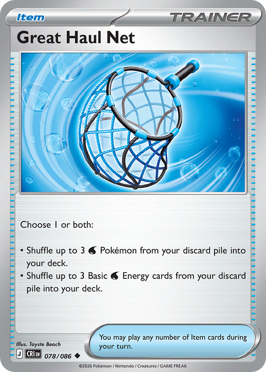 Great Haul Net 078/086 – Pokémon Chaos Rising – Regular