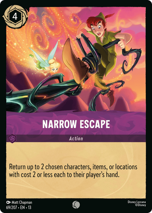 Narrow Escape 069/207 — Disney Lorcana Attack of the Vine! English non-foil card front