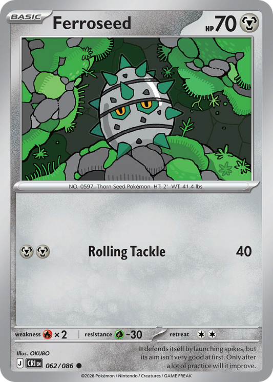 Ferroseed 062/086 – Pokémon Chaos Rising – Regular