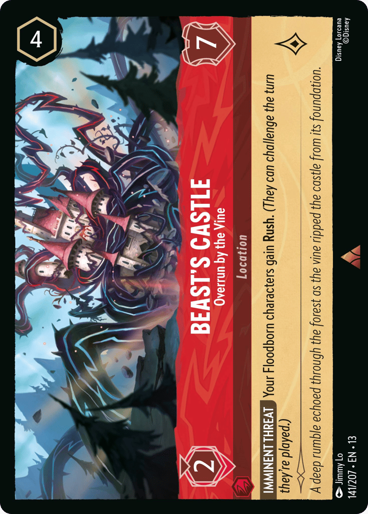 Beast's Castle - Overrun by the Vine 141/207 — Disney Lorcana Attack of the Vine! non-foil English card